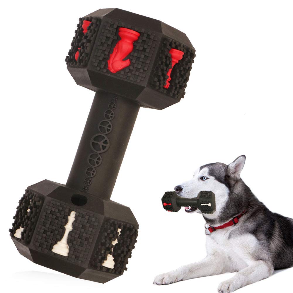Dog Chew Toys for Aggressive Chewers Non-Toxic Dental Pet Toy for Large Dogs Black