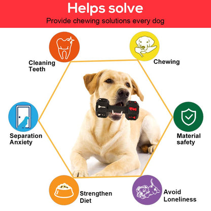 Dog Chew Toys for Aggressive Chewers Non-Toxic Dental Pet Toy for Large Dogs Black